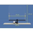 Plexi-Glass with POS Cashier protection shield