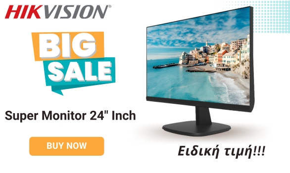 HIKVISION οθόνη 24'' σε Super τιμή!!!