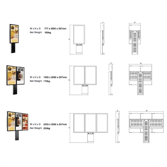 DRIVE THRU Kiosk 55''