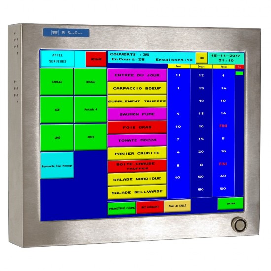 Kitchen Touch Monitor SPIN CHEF 15'' Pi