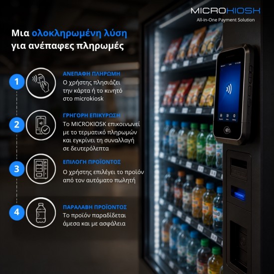 Λύση πληρωμών σε αυτόματους πωλητές