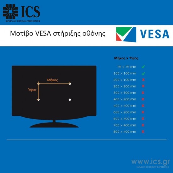 Βάση Novus για οθόνη VESA 75/100